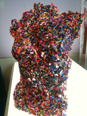 Melted Perler Beads - Coloured Torso Project by neonaddict