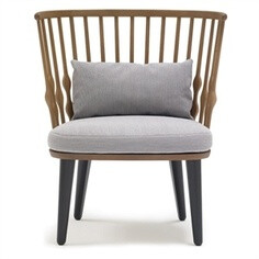 Nub Chair by Patricia Urquiola for Andreu World. love the modernized spindle back on the windsor chair