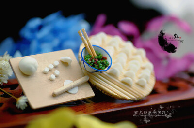 汉服装配饰 古典首饰 传统 纯手工制作 中国风 包饺子 美食发卡