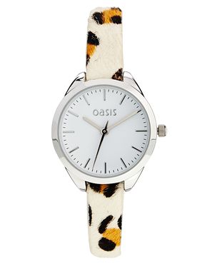 Oasis Cream Animal Strap Watch的图片