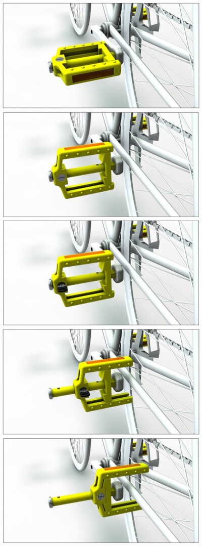 设计师Ying-Ling,Yao和Ting-Yun,Hsu给自行车脚踏板赋予了新的功能——防盗，现在就让我们看下他们是如何实现的吧。