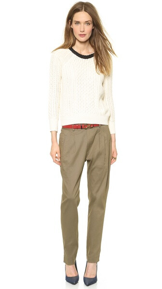 Band of Outsiders Pleat Front Slim Pants