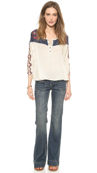 Free People Rio Henley Top