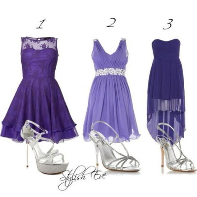 purple dresses