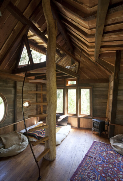 Interior of Crystal River Tree House by David Rasmussen