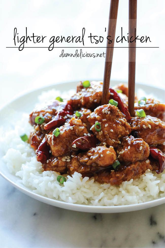 Lighter General Tso’s Chicken. This is my all time favourite dish in China