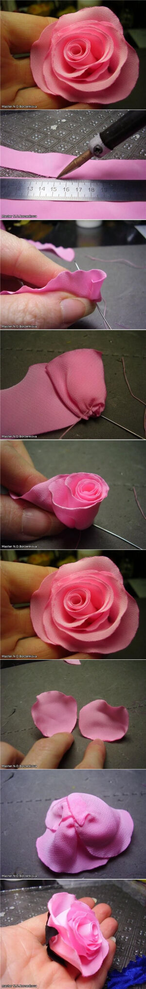 DIY Pretty Fabric Rose