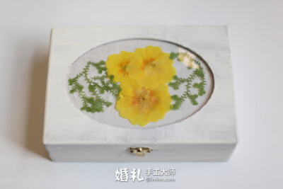 [爱喵君推荐]婚品DIY，文艺押花首饰盒 更多:http://www.imior.com/goods/show?gid=3835