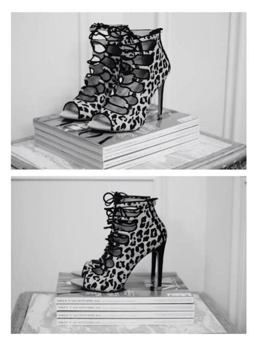 Zara leopard booties