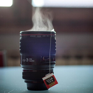 包邮正品香港homade红圈单反相机镜头杯子lens创意随手不锈钢水杯的图片