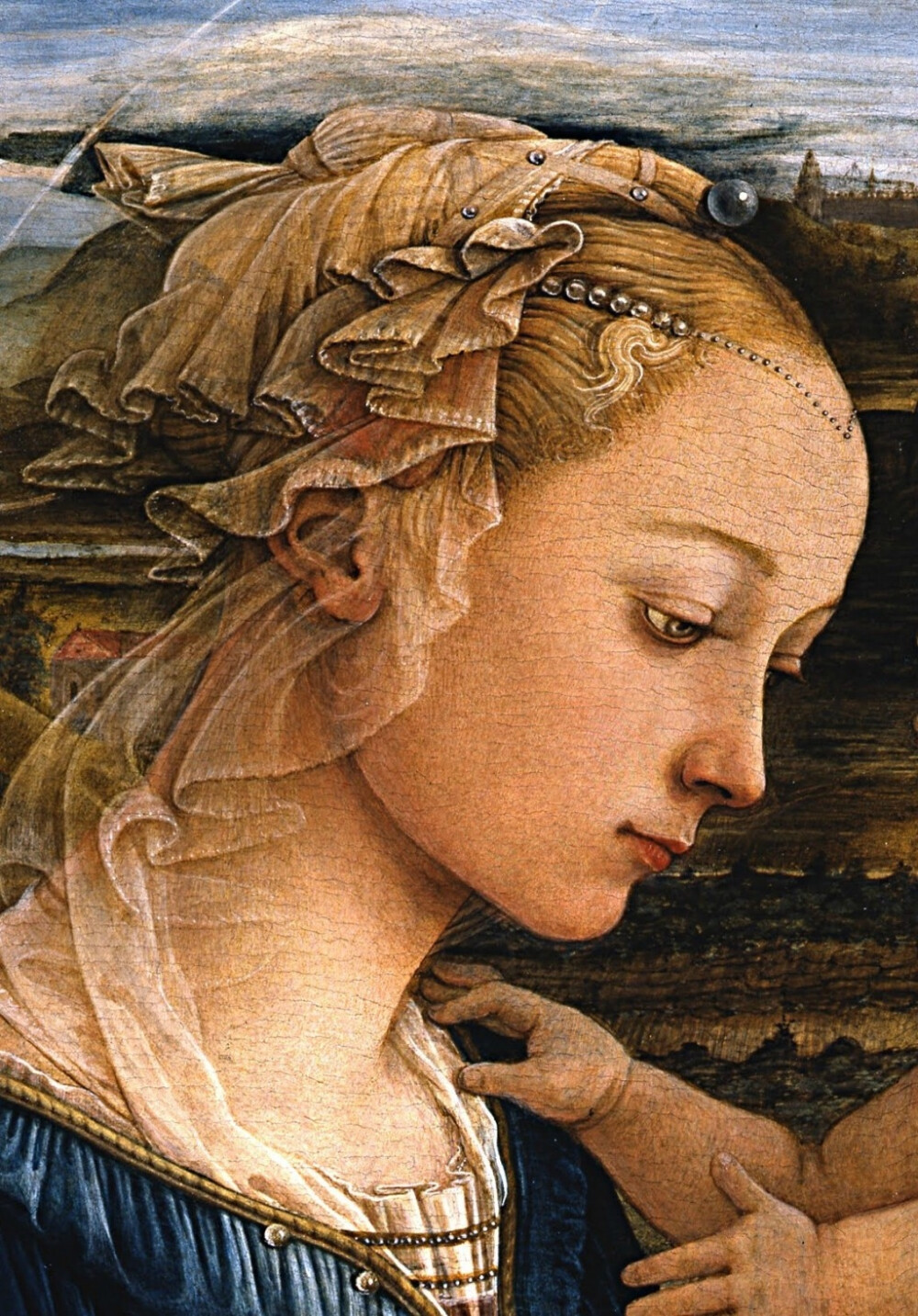 Madonna and Child with two Angels by Filippo Lippi.