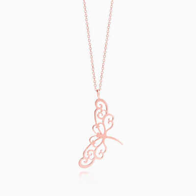 Tiffany Enchant™ dragonfly pendant in RUBEDO™ metal.