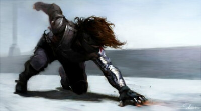 #Winter Soldier#广为流传的第一张牵绳的是叉骨（。手刹那张可以当桌面【画手：harmonia3784 主页：http://t.cn/8sJBLBj