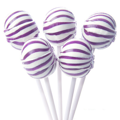 楽菋热气球彩色棒棒糖支PVC礼盒装紫白婚礼派对节日糖果礼物