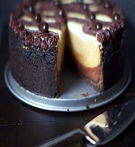 Cappuccino Fudge Cheesecake by Smitten Kitchen