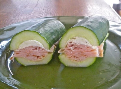 &amp;quot;Cucumber Subs// No carbs but lots of crunch. Such a great idea!!!