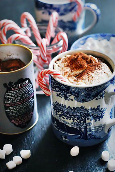 hot chocolate &amp;amp; peppermint sticks