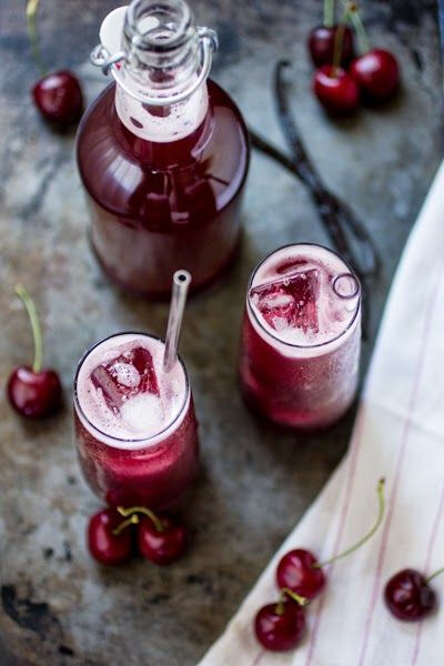 Cherry Cream Soda (with vanilla &amp;amp; port-poached cherry syrup) / The Bojon Gourmet