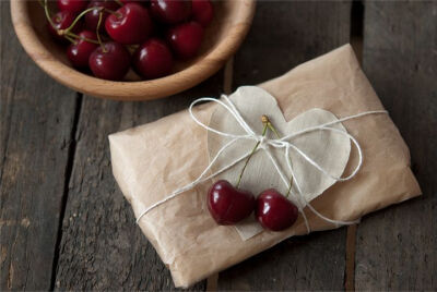 Package with cherries by 79 ideas, via Flickr