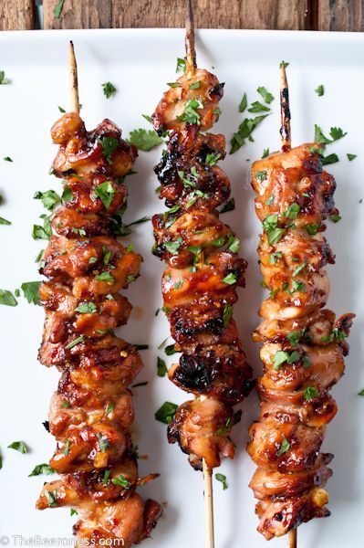 Honey Porter Glazed Chicken Skewers recipe - The Beeroness