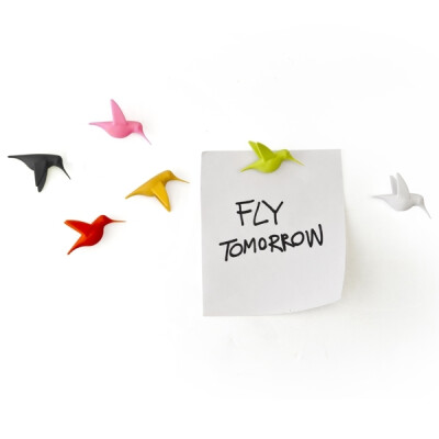 泰国Qualy 蜂鸟飞讯磁吸 创意办公/冰箱贴/便签贴QL10102