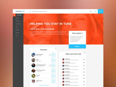 Homepage Layout