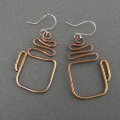 coffee earrings