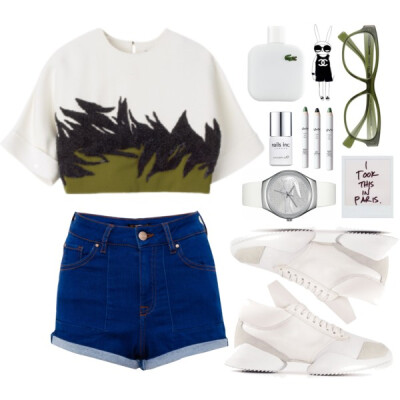 A fashion look from February 2014 featuring Pull&amp;amp;Bear shorts, Rick Owens sneakers and Lacoste watches. Browse and shop related looks.