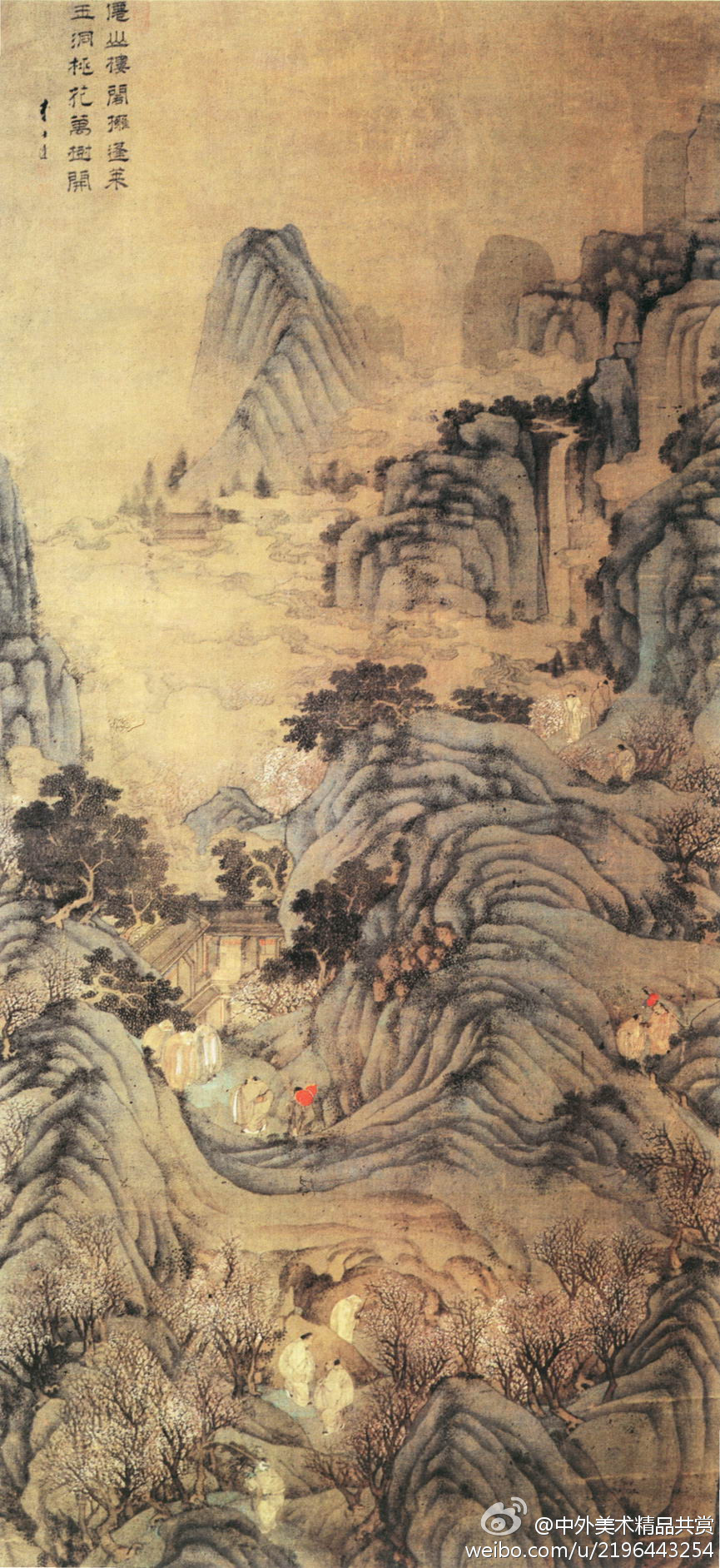 李士達（1550-1620）—— 字通甫，號仰槐，江蘇蘇州人；萬曆二年（1574）進士，工畫人物、山水；曾經論述畫有五美：“蒼、逸、奇、遠、韻”；又有五惡：“嫩、板、刻、生、癡”；傳世作品有《琴棋書畫圖》、《竹林七賢圖卷》、《西園雅集圖》等。