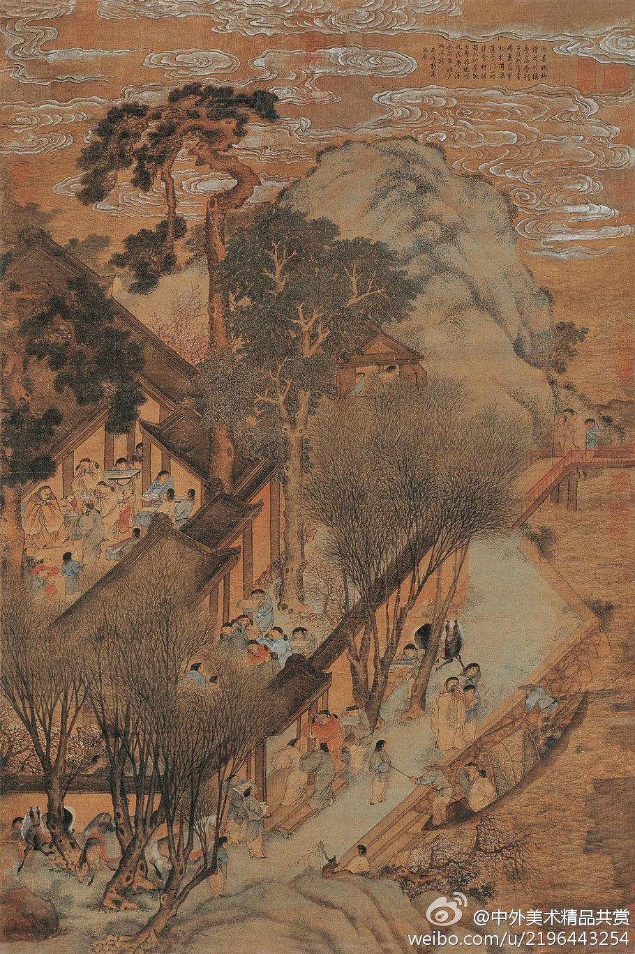 李士達(dá)（1550-1620）—— 字通甫，號(hào)仰槐，江蘇蘇州人；萬曆二年（1574）進(jìn)士，工畫人物、山水；曾經(jīng)論述畫有五美：“蒼、逸、奇、遠(yuǎn)、韻”；又有五惡：“嫩、板、刻、生、癡”；傳世作品有《琴棋書畫圖》、《竹林七賢圖卷》、《西園雅集圖》等。