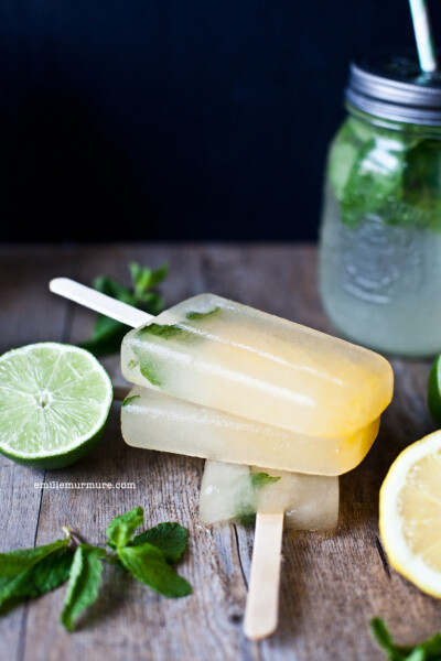 Limonade &amp;amp; Fleurs d'Oranger Popsicles via Murmures