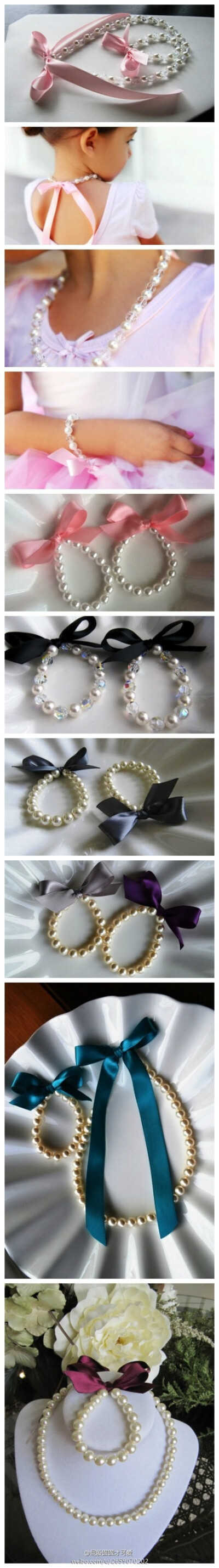 wedding theme:pearl accessories for flower girl #高圆圆赵又廷结婚#