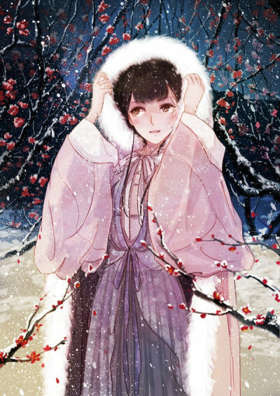 漫画《甄嬛传·叙花列》插图，绘画者：魏莹