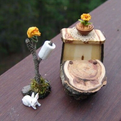 fairy house toilet