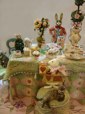 Another wonderful scene from the very talented Bridget Mccarty ~ mini mad tea