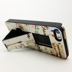 iphone5s彩绘带支架手机壳 iphone iphone4手机套5足球手机壳