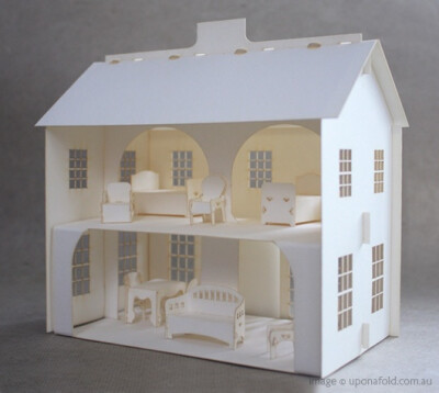 Paper dollhouse