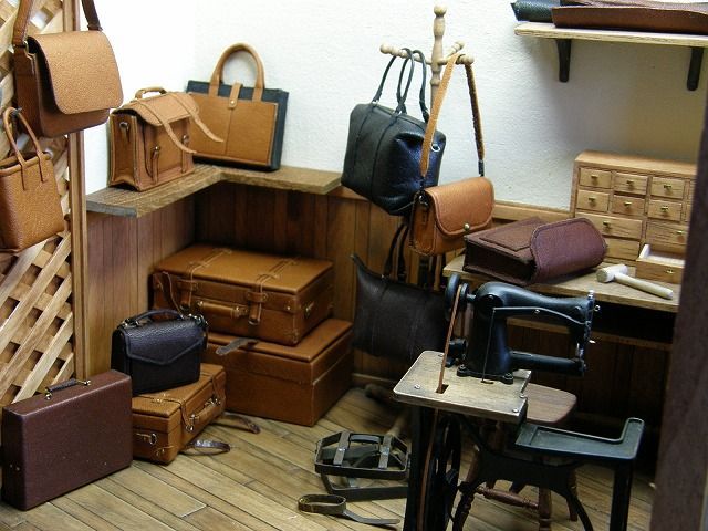 Leather Workshop, Hinazo Miniature &amp;amp; Dollhouse