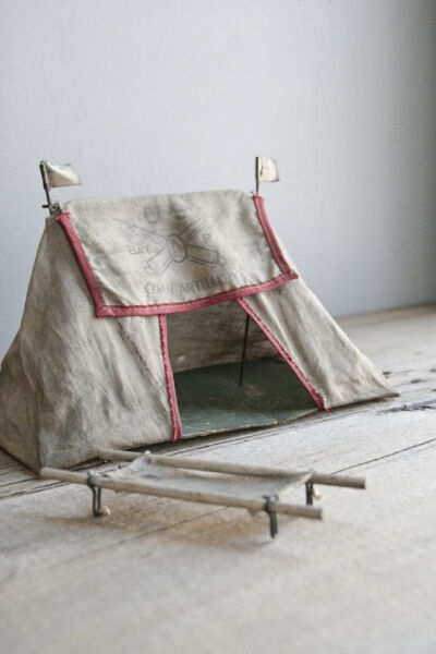 antique toy army tent