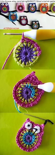 Crochet Owl - Tutorial. I could have too much fun with this.