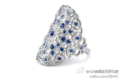 GIA校友Jason Dow在2013年国际钯金协会设计比赛设计的这枚Blue Sapphire Tattoo Ring(蓝宝石彩绘戒指)的灵感取自于印第安新娘结婚时所用的Henna tattoos(装饰纹绘)。Dow在谈到这一纹绘系列时说道，“犹如第二层肌肤…