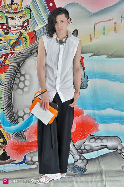 ARAN YOSHIOKA Harajuku, Tokyo Mode SUMMER 2013, GUYS Kjeld Duits CHEF, 21 Shirt – Juun.j Pants – Songzio Shoes – Juun.j xxx_aran @ twitter Bookmark and Share