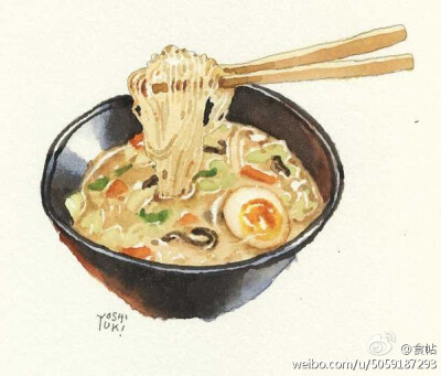 和风食物的味道｜来自日本插画家大崎吉之（Yoshiyuki Osaki ），熟悉的风味，扑面而来