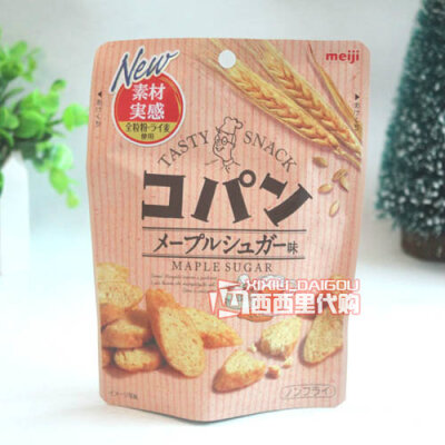 现货 日本明治Meiji枫糖多士面包干40g 超级好吃 新包装