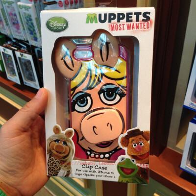 迪士尼iphone5/5s 手机壳 布偶大电影 小猪 MUPPETS