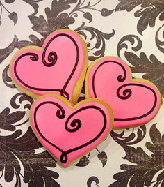 heart sugar cookies images - Google Search