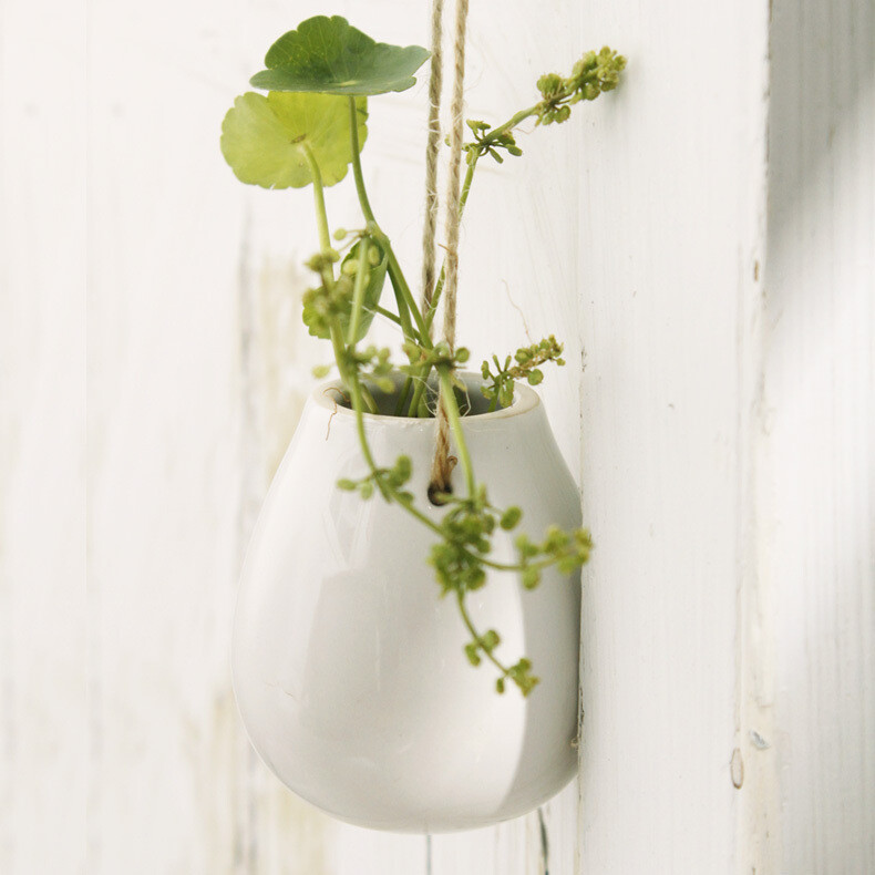 日式瓷器小挂瓶 日本Zakka 杂货 小摆设 乡村风格 盆栽 盆景