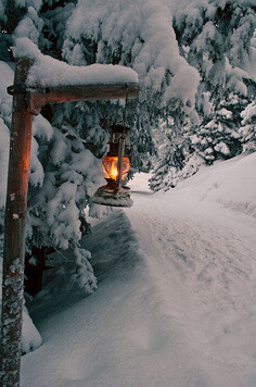 雪灯笼，阿尔卑斯山，瑞士