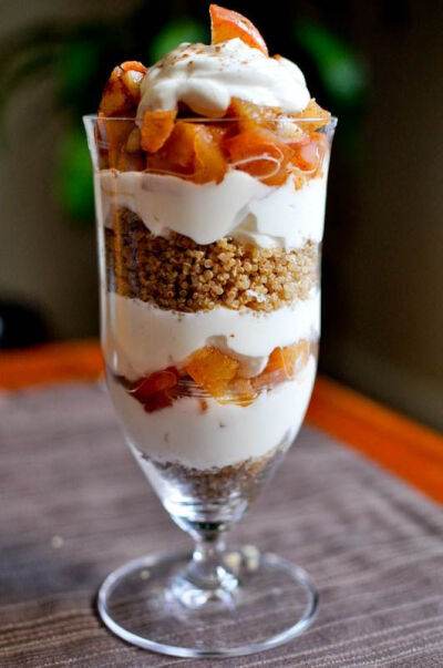 spiced quinoa apple pie parfait 五香藜苹果派巴菲