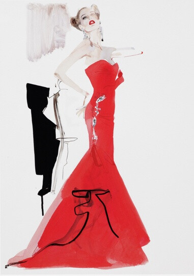 David Downton Fashion Illustration